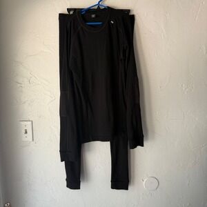 Helly Hansen Kids Black Base Layer Set Long Sleeve Top & Pants 16 Youth